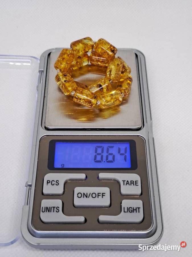 Bransoletka z bursztynu bursztyn bałtycki wałki Warszawa