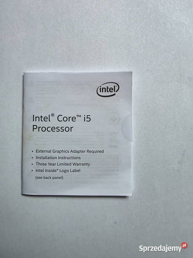 Procesor Intel i59400F bez grafiki zintegrowanej