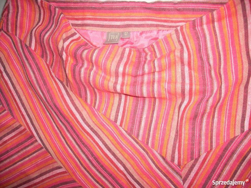 TU spódnica Rozkloszowana Paski j Nowa 40 42 różowy Nowy Sącz sprzedam