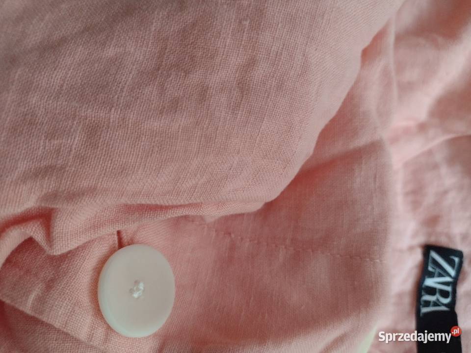 38M ZARA Lniany płaszcz oversize z Kraków