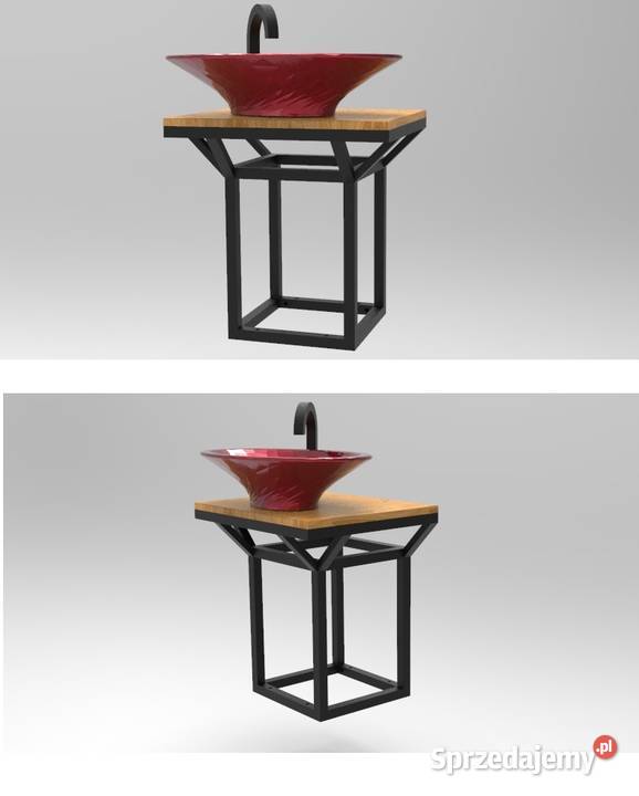 Stelaż pod umywalkę nablatową wiszący Jeżowe