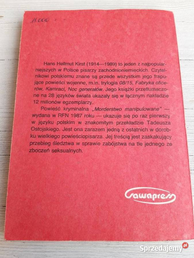 Morderstwo manipulowane Hans Helmut Kirst 1990 Bielsko-Biała