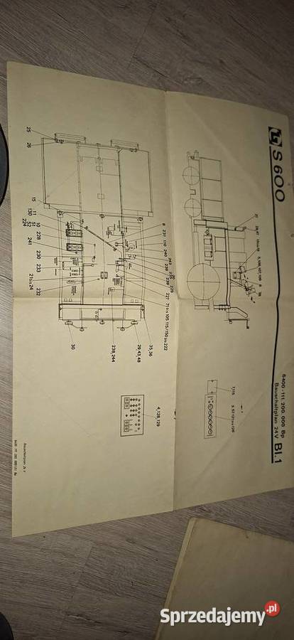 S600 Dokumentacja serwisowa VEB Baumaschinen wielkopolskie Łęczyca sprzedam