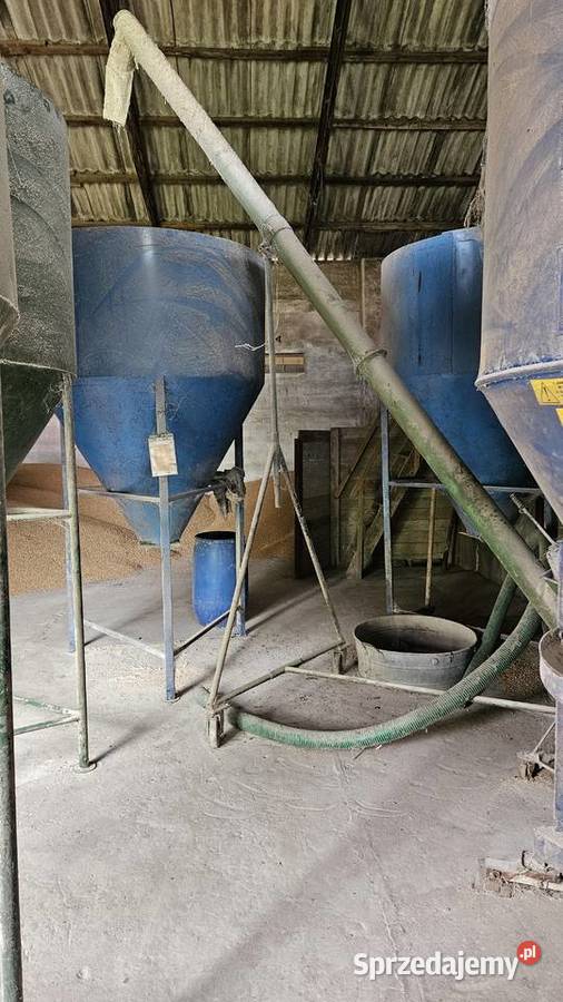 śrutownik BIN 11kW mieszalnik 2000 żmijka silosy Gosławice
