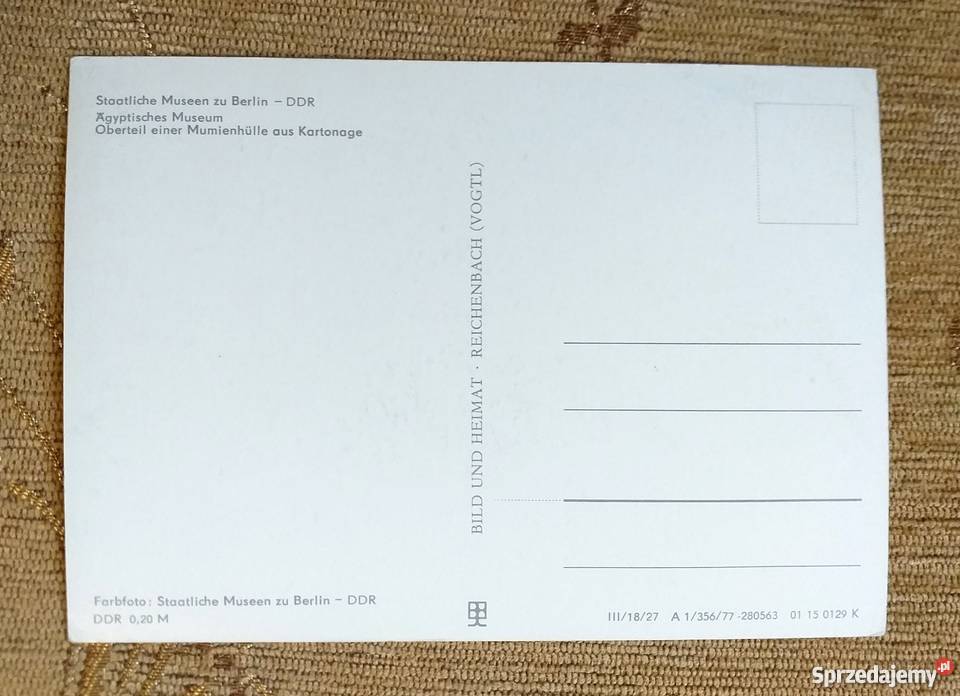 MUMIA Z MUZEUM EGIPSKIEGO W BERLINIE Piszczac