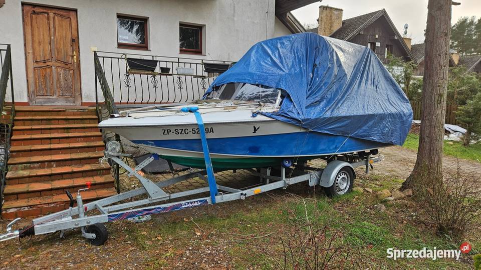 Łódź motorowa z przyczepą Szczecin sprzedam