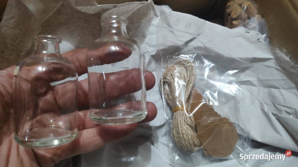 Szklane buteleczki sloiczki wazoniki 7 Pozostałe Książ Wielkopolski