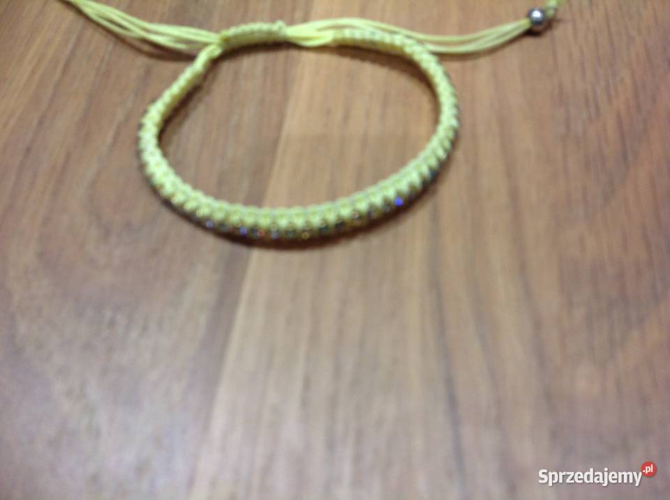Bransoletka Pleciona z Kamyczkami j Nowa Nowa Sól