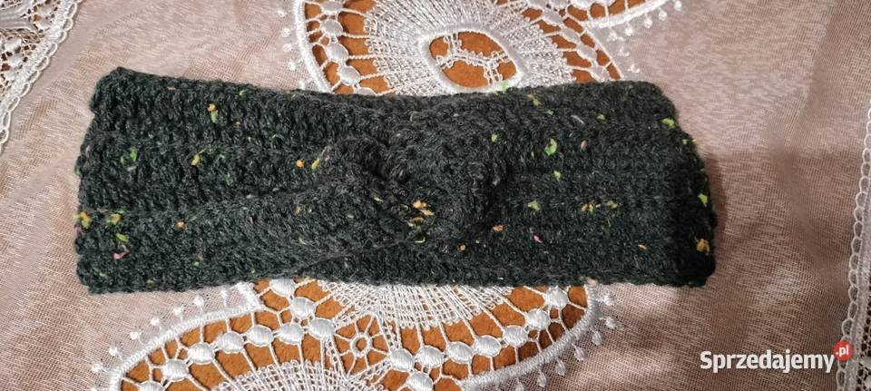 Ręcznie robiona opaska na głowę ciepła Częstochowa