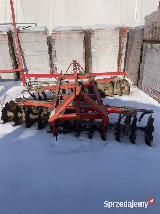 Brona talerzowa 27m z wałem strunowym talerzówka nieuszkodzony łódzkie Rawa Mazowiecka