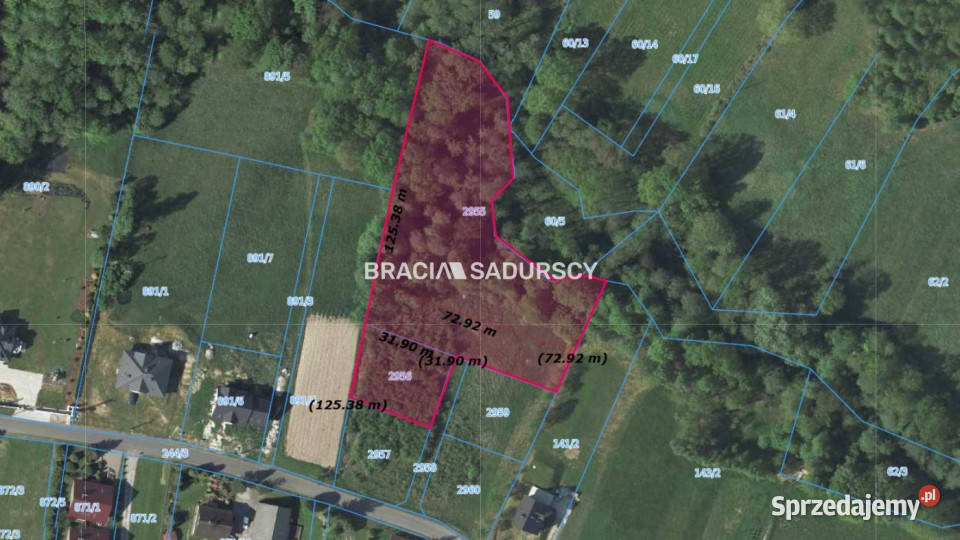 sprzedaży działki 5753m2 Siepraw Sprzedaż