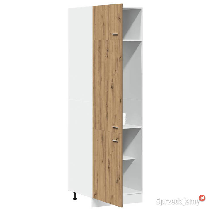 Szafka na lodówkę dąb artisan 60x57x207 WM856126 Warszawa