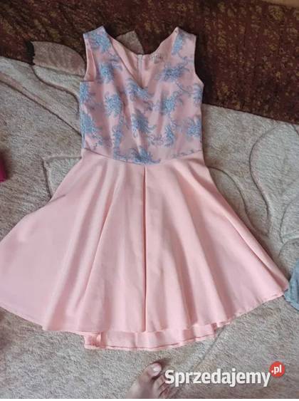 NOWA Sukienka damska w kolorze brzoskwiniowo Hajnówka