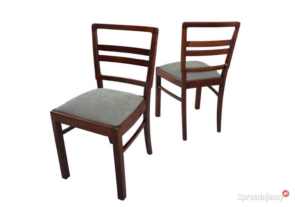 Para krzeseł dębowych renowacji krzesła 2 nowe Bydgoszcz