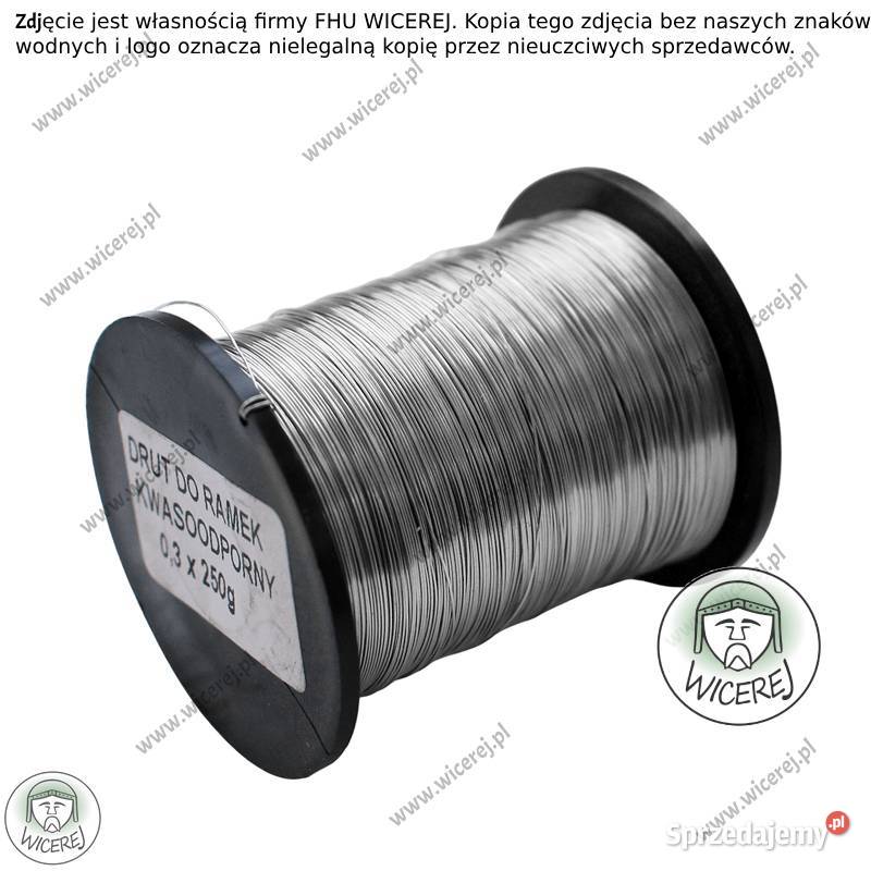 Drut pszczelarski do ramek 03mm 025 Nierdzewny Jaśliska sprzedam