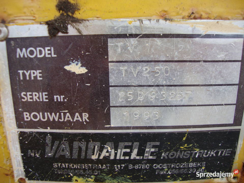 rębak Vandaele TV 250 Leśnictwo Czaplinek