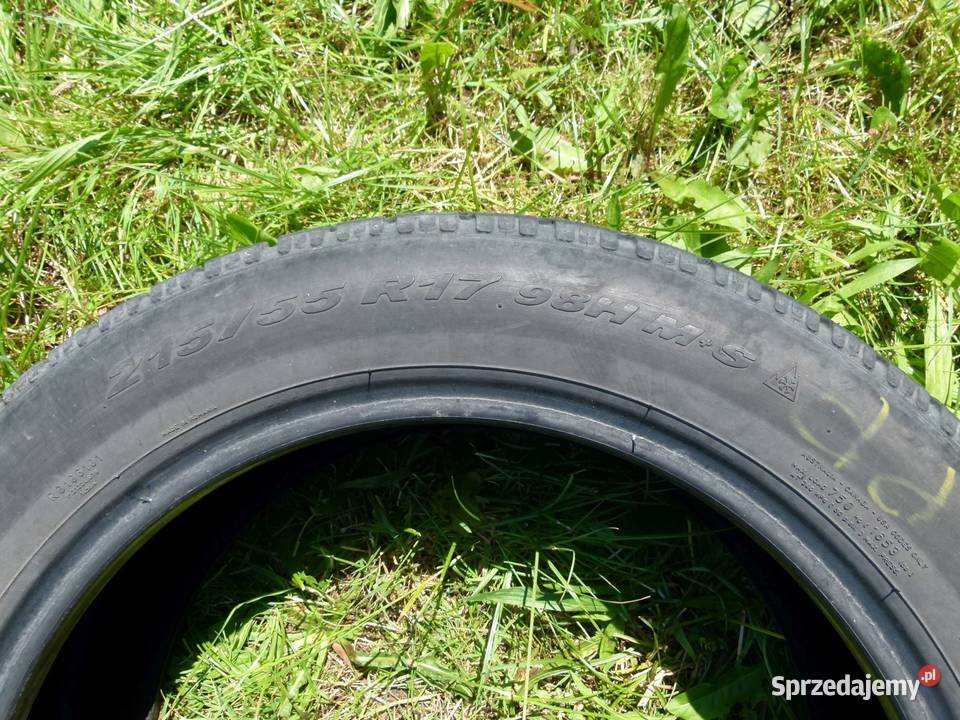 Opony Pirelli Sottozero 21555 R17 zimowe 5565mm sprzedam