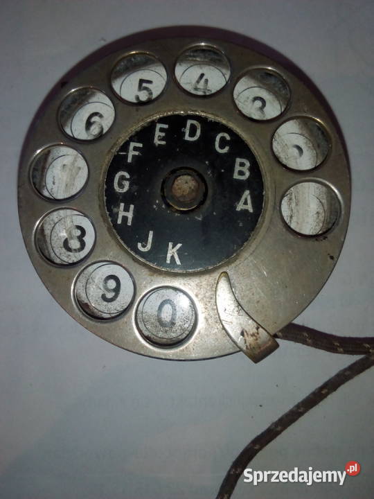 Zabytkowa telefoniczna tarcza numeryczna sprawna Wałbrzych