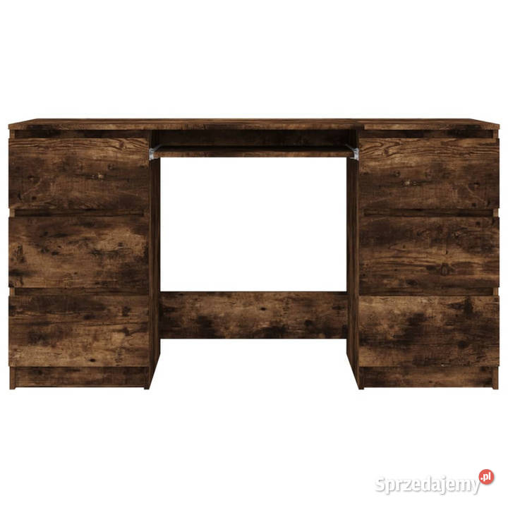 Biurko przydymiony dąb 140x50x77 materiał Pozostałe mazowieckie