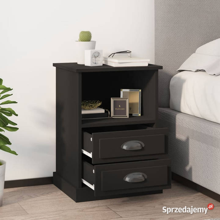 Szafki nocne 2 czarne 43x36x60 WM816331 Warszawa sprzedam