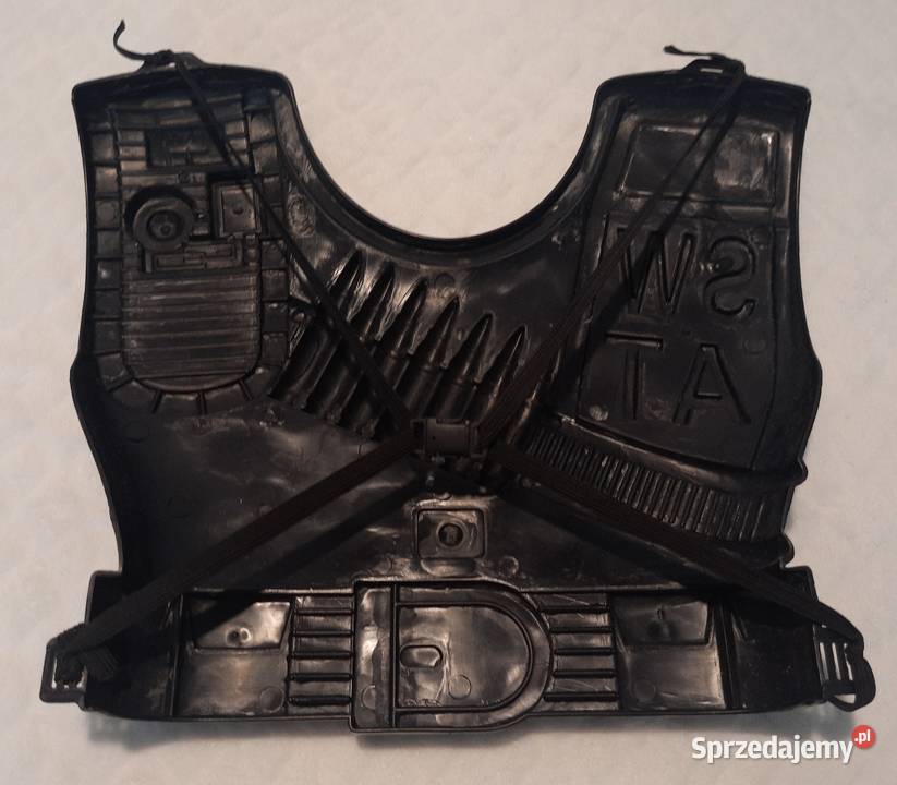 Kamizelka Policja SWAT czarna 31 x 27 Zabawka Czeladź