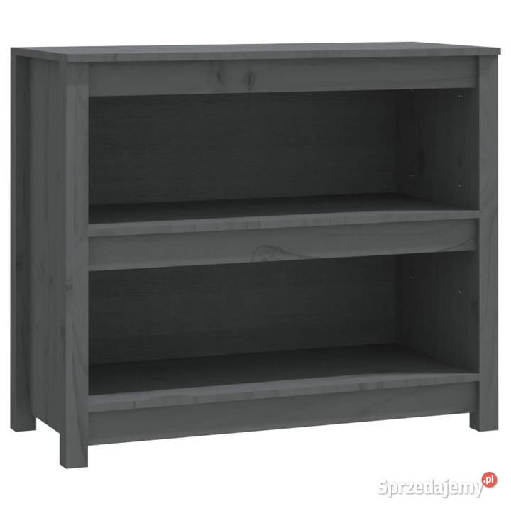 Regał na książki szary 80x35x68 lite drewno Warszawa sprzedam