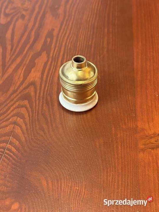 Stara przedwojenna oprawka mosiężna gwint E27 i Chudów