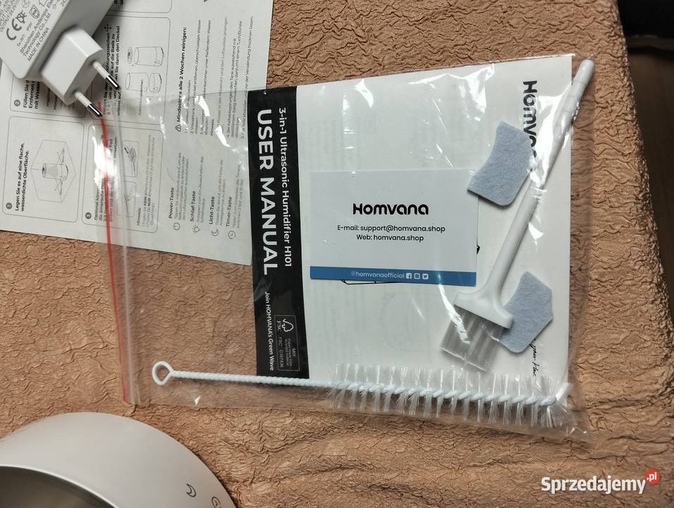 Nawilżacz powietrza Homvana H101 36L Dyfuzor i Łódź sprzedam