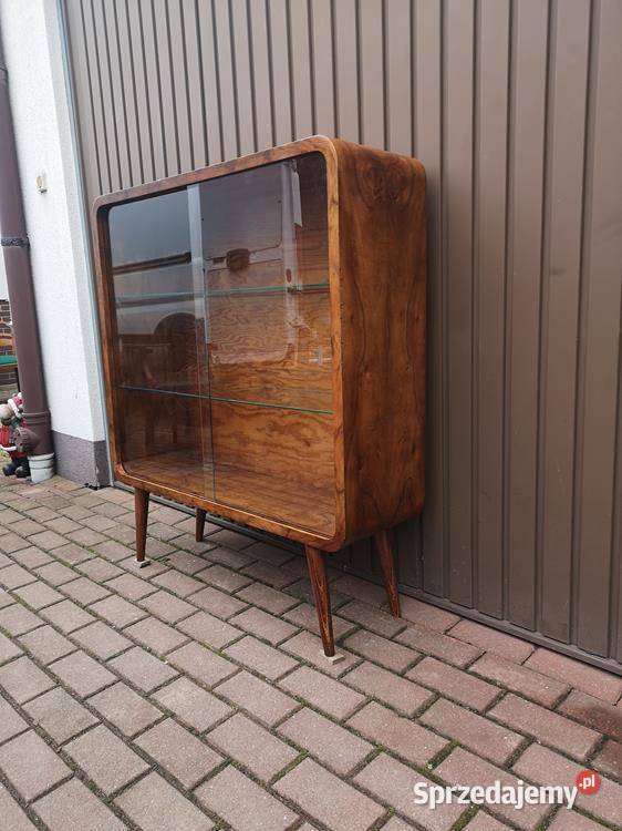 Witryna Biblioteka ARTDECO Orzech Stara Antyk