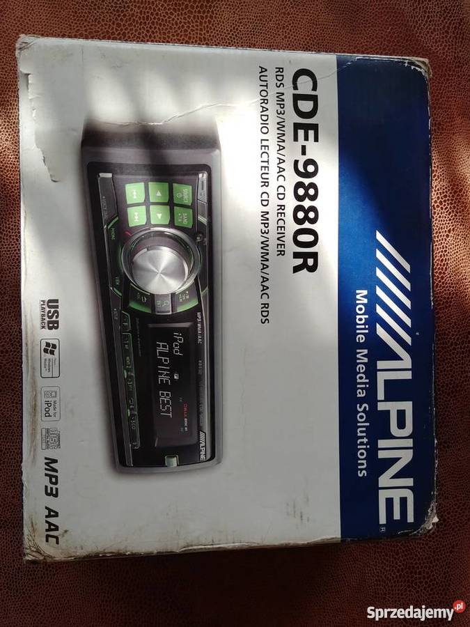 ALPINE CDE9880R zdejmowany panel Łódź