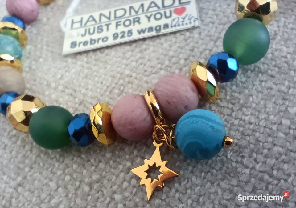 nowe bransoletki kolorowy kamień naturalny Radzyń Podlaski sprzedam