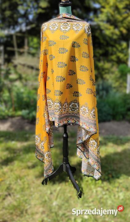 Dupatta wielka chusta bawełniana etno Galanteria i dodatki Szczecin