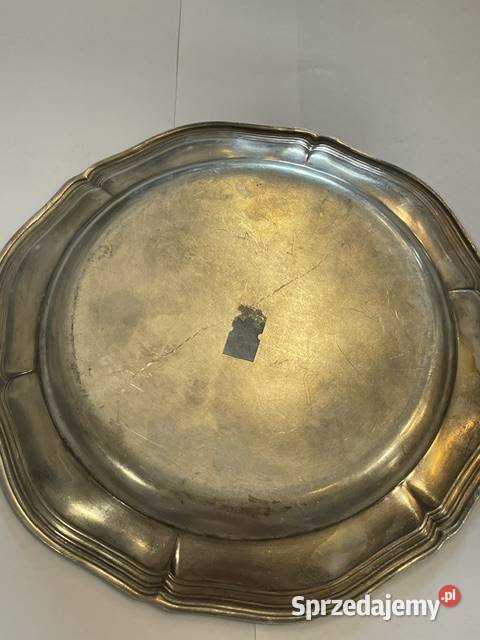 Niemiecka dekoracyjna patera platerowana Militaria