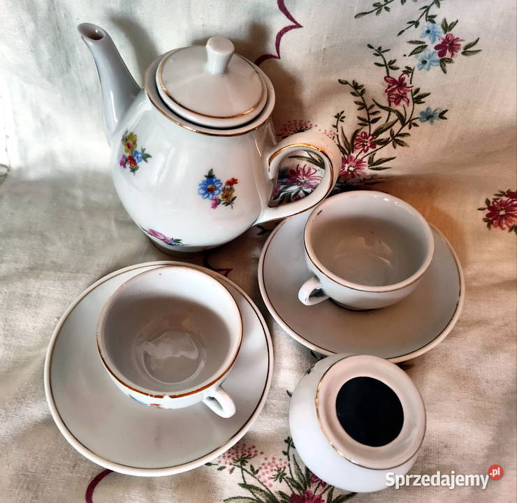 Zestaw porcelanowy Vintage dzieci do zabawy w lubelskie Lublin
