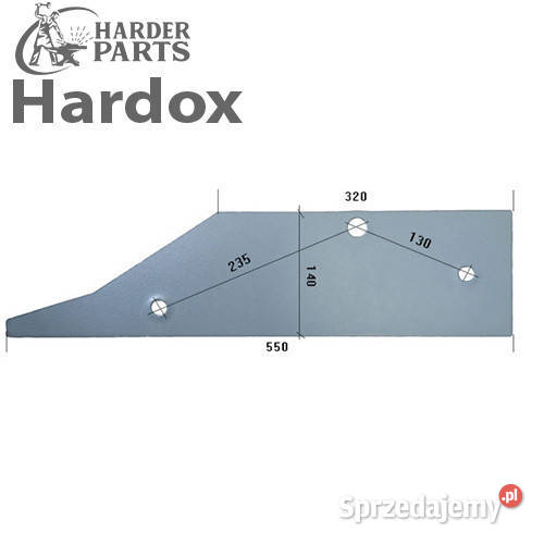 Płoza krótka HARDOX kP części do pługa SOUCHU nieuszkodzony Suwałki sprzedam