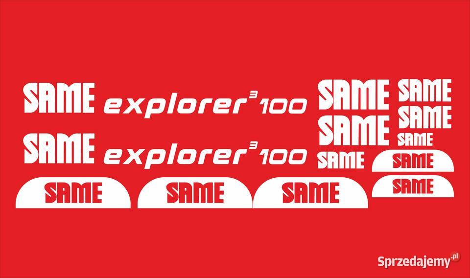 Naklejki same explorer 3 100 i inne modele super