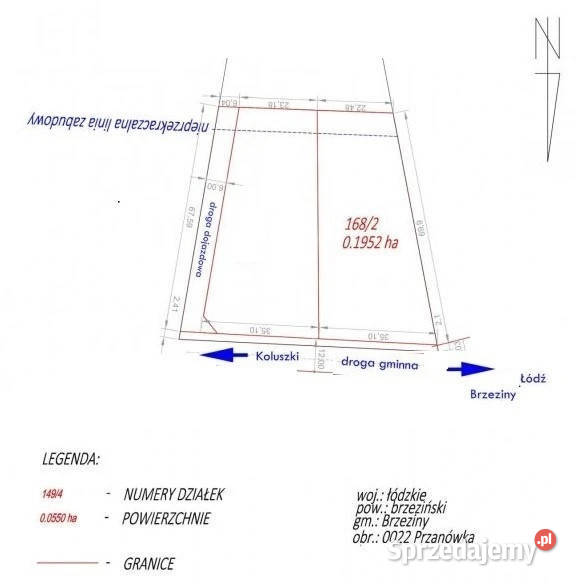 tania działka budowlana budowlana Gaj