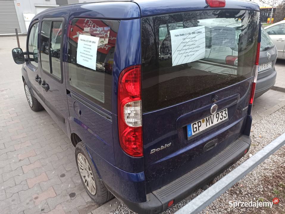 Funkcjonalny Doblo II 19JTD 120 2009 50 l100 lakier metallic Samochody osobowe dolnośląskie Wrocław