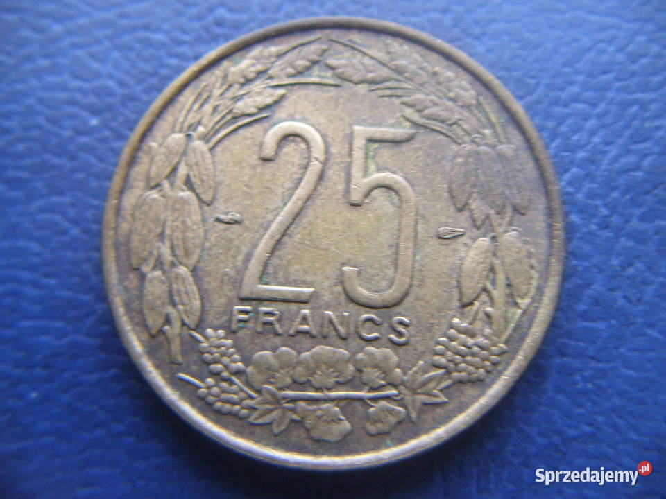 Stare monety 25 frank 1958 Afryka Równikowa podkarpackie Lesko