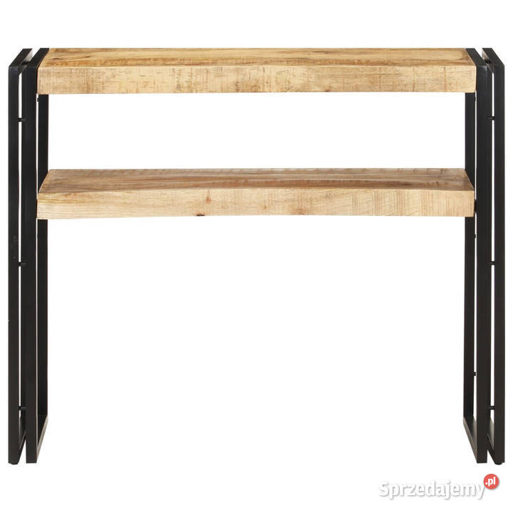 Stolik konsola 90 x 30 x 75 surowe drewno mango Dom i Ogród mazowieckie