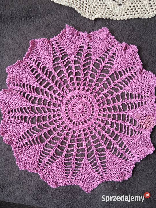 Serwetki szydełkowe ręcznie robione małopolskie Kraków