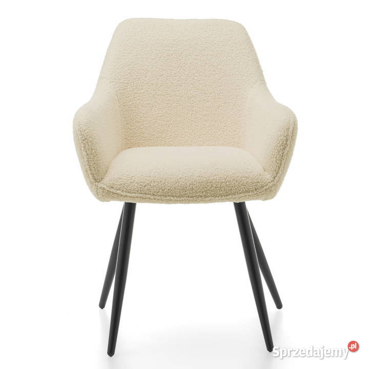 Beżowe Krzesło Boucle Wysyłka 24H Dostawa 0 60cm Tarchały Małe