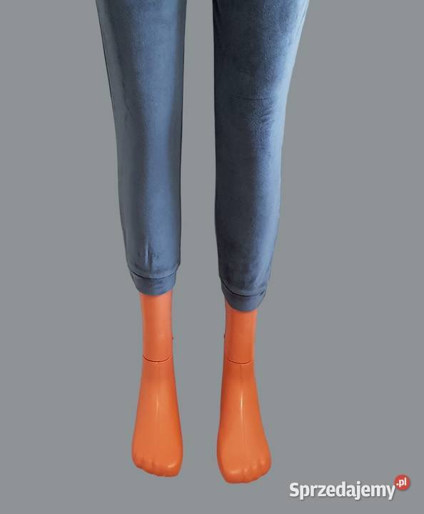 Damskie proste dresowe spodnie szare Calvin 3436 szary/srebrny Chrzanów