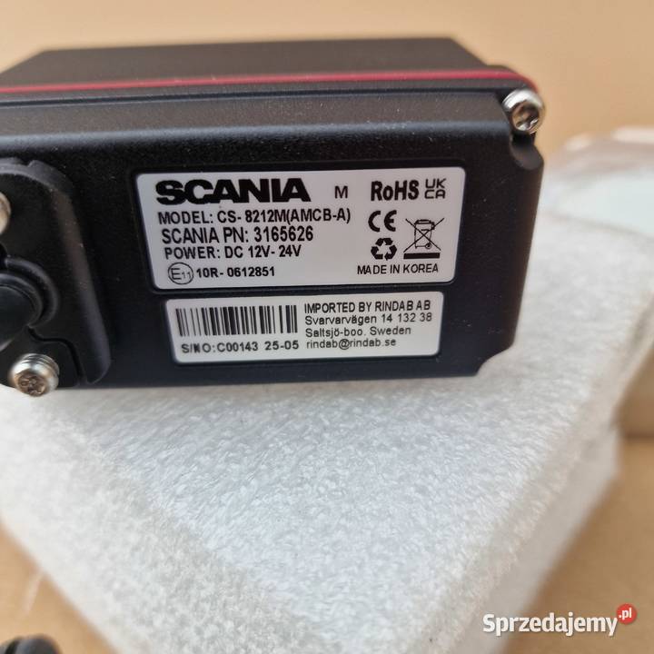 SCANIA KAMERA SMART DASH ORYGINAŁ NOWA 3165620 Bieleń