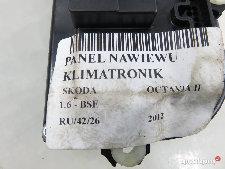 KLIMATRONIK SKODA OCTAVIA II 3T0820047AB Panele sterowania, przełączniki