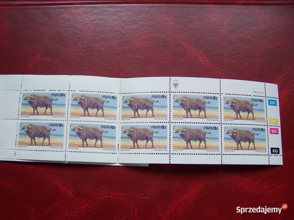 SWA 1985 MNH Karnet Fauna Zwierzęta Bawoły Tychy