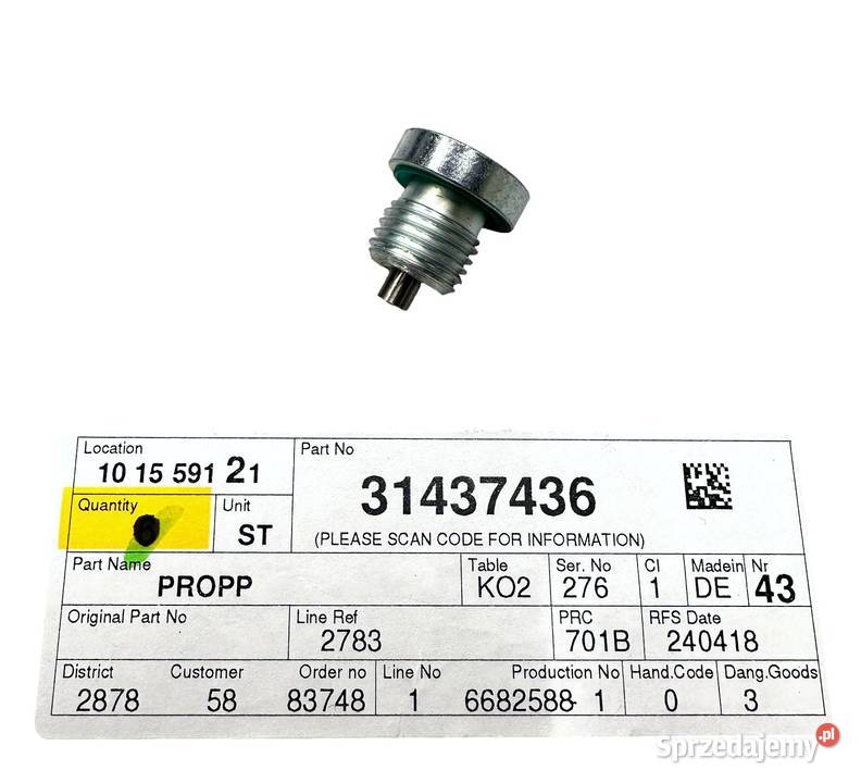 VOLVO S60 V60 S90 V90 XC60 XC90 II HYB korek Bielany Wrocławskie