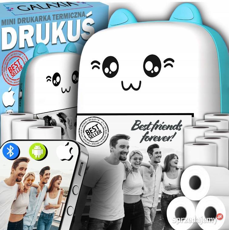 DRUKUŚ DRUKARKA TERMICZNA MINI KOT PAPIER Drukarki i skanery Warszawa