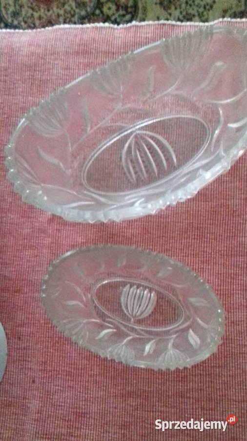 duża i mała żardiniera tulipany Art Deco HUTA mazowieckie Warszawa