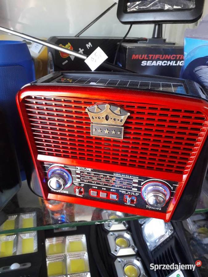 Radio z akumulatorem na solar retro